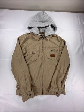 Quiksilver Tiona Tan Hooded Utility Jacket Men’s S